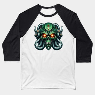 Biomech Cthulhu Overlord S01 D13 Baseball T-Shirt